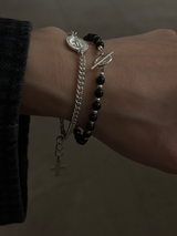 Onyx Toggle Clasp bracelet