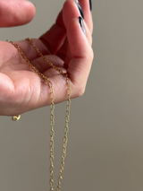 割引対象外K18GP【F】- Long Cable design - Pendant necklace Chain