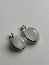 【MOMOMOON】高品質 Amphibole in Quartz pendant top【0610-9】