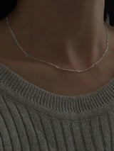 【セット割引対象外】1.8mm幅 2面カットフィガロチェーンネックレス | 40cm