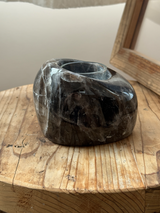 【MOMOMOON】Madagascar smoky quartz candle holder/1.05kg