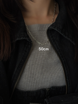 【セット割引対象外】7.2×3.5mm Long Cable Necklace chain | 40cm,50cm