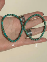【MOMOMOON】4.5mm turquoise Bracelet/Mexico 【A】