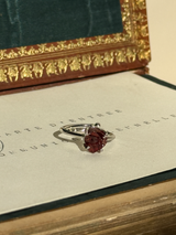 【MOMOMOON】ガーネット ラフカットリング:フリーサイズ| 天然石・鉱石・パワーストーン