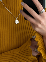 両面刻印【お好きな刻印お入れします】Original Message series - Oval Locket pendant -