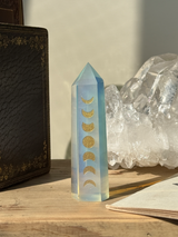 【MOMOMOON】オブシディアンオパール 月の満ち欠け |Obsidian Opal|パワーストーン【SC081-5】