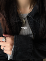 【セット割引対象外】7.2×3.5mm Long Cable Necklace chain | 40cm,50cm