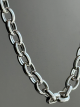 7.5mm fat oval chain necklace 45.5cm