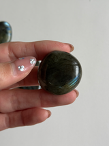 【MOMOMOON】Labradorite palm stone (小)7点 SET【1セット限り】