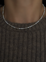 Silver925×天然石|B/バロックパールのチョーカーネックレス 39cm(Reeplushハンドメイド)