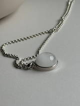 【MOMOMOON】高品質 Amphibole in Quartz pendant top【0610-8】