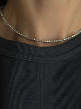 Silver925×天然石|アマゾナイト ネックレス(Reeplushハンドメイド)