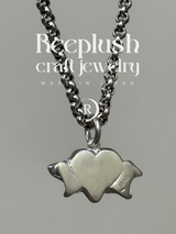 両面刻印【お好きな刻印お入れします】hand craft -Heart Ribbon-