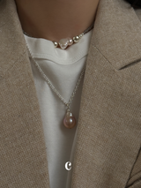 Silver925×天然石|バロックパール ペンダントトップ(Reeplushハンドメイド) 単体