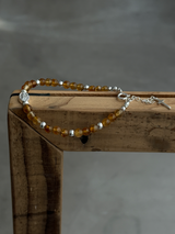 Silver925×天然石|シトリン +マリア様ブレスレット(Reeplushハンドメイド)