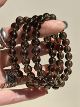 【MOMOMOON】8.4mm Smoky Quartz Bracelet /Brazil