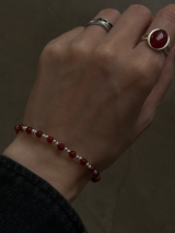 Onyx,Red Onyx Beads bracelet