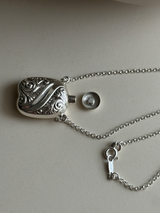 Retro design perfume bottle Necklace -Alma-