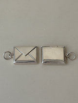 両面刻印【お好きな刻印お入れします】Original Message series - Letter Envelopes pendant top -