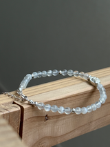 Silver925×天然石|ムーンストーン メダイ ブレスレット(Reeplushハンドメイド)