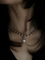 Retro design Heart perfume bottle Pendant Top