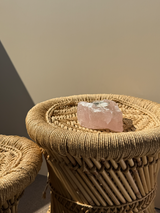 【MOMOMOON】Madagascar Rose quartz candle holder/1.14kg