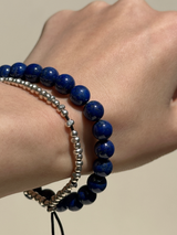 【MOMOMOON】8.3mm Lapis lazuli Bracelet /Afghanistan