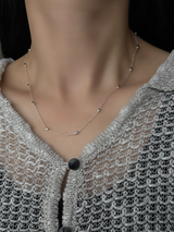 【セット割引対象外】オーバルビーズMIXチェーンネックレス | 40〜44cm