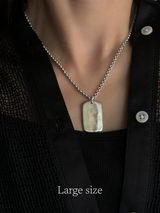 刻印 名入れ | タグプレート ペンダントトップ : S,M,Lサイズ展開 |シルバー925 | 日本製