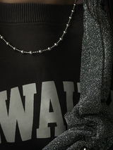 4.0mm ball beads chain necklace 41+2cm