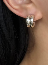 2連デザインボリュームピアス | シルバー925 | セレクト