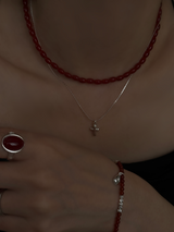 Onyx,Red Onyx Beadsnecklace