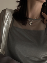 表+内側刻印【お好きな刻印お入れします】hidden message Locket pendant Type:Heart