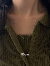 【AZ1.0 】 華奢 小豆チェーン 1mm幅 | 40cm,45cm,50cm【刻印アイテムセット割対象】