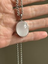 【MOMOMOON】高品質 Amphibole in Quartz pendant top【0610-9】