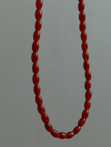 Onyx,Red Onyx Beadsnecklace