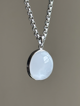 【MOMOMOON】高品質 Amphibole in Quartz pendant top【0610-8】