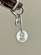 足型・手形 ・オリジナルデータ刻印専用プレート| 薄型 Round plate【軽量】