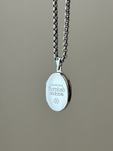 両面刻印【お好きな刻印お入れします】Original Message series - Oval Locket pendant -