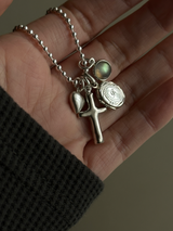 両面刻印【お好きな刻印お入れします】Original Message series - イニシャル Mini Locket pendant -