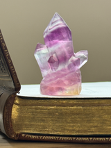 【MOMOMOON】クラスター彫刻 フローライト |fluorite|天然石・鉱石・パワーストーン【SC081-10】