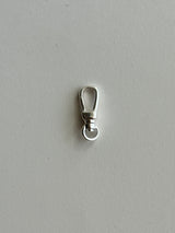 【割引対象外】17×7mm silver925製 回転カン付き ナスカン