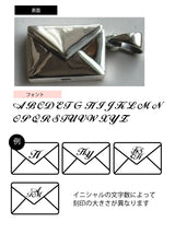 両面刻印【お好きな刻印お入れします】Original Message series - 22.5×13.5mm Letter Envelopes pendant top -