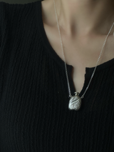 Retro design perfume bottle Necklace -Alma-