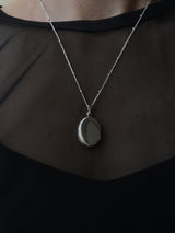 両面刻印【お好きな刻印お入れします】Original Message series - Oval Locket pendant -