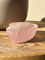 【MOMOMOON】Madagascar Rose quartz Heart Tray【No.9】