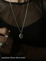 両面刻印【お好きな刻印お入れします】Original Message series - Oval Locket pendant -