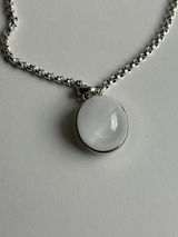 【MOMOMOON】高品質 Amphibole in Quartz pendant top【0610-8】