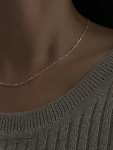 【セット割引対象外】1.8mm幅 2面カットフィガロチェーンネックレス | 40cm