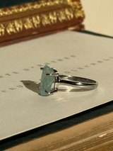 【MOMOMOON】アクアマリン ラフカットリング:14号 | 天然石・鉱石・パワーストーン